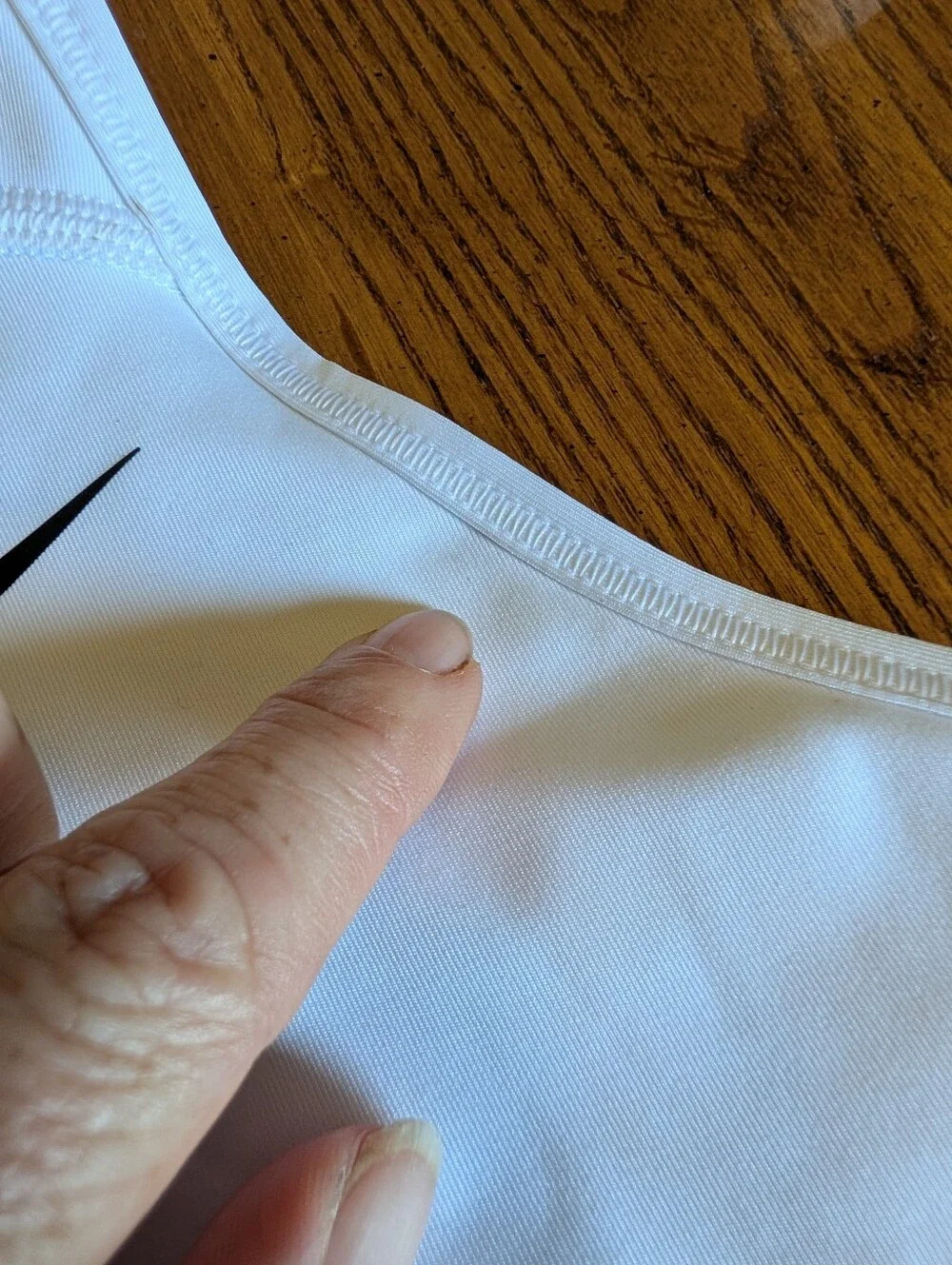 Nike Dri-FIT Swoosh Medium Support Sports Bra NWT White Women's Large
